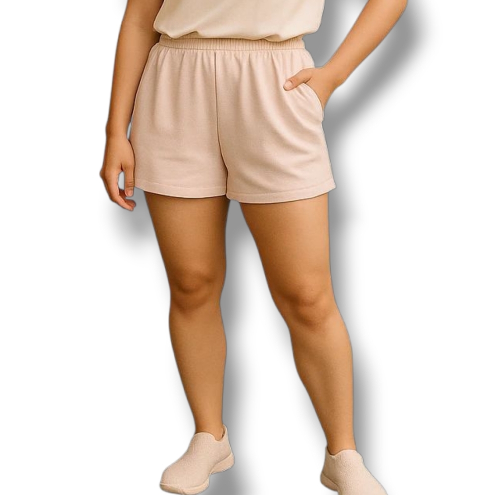 New Aerie By American Eagle Cozy Teddy Short In Blush Size XXL